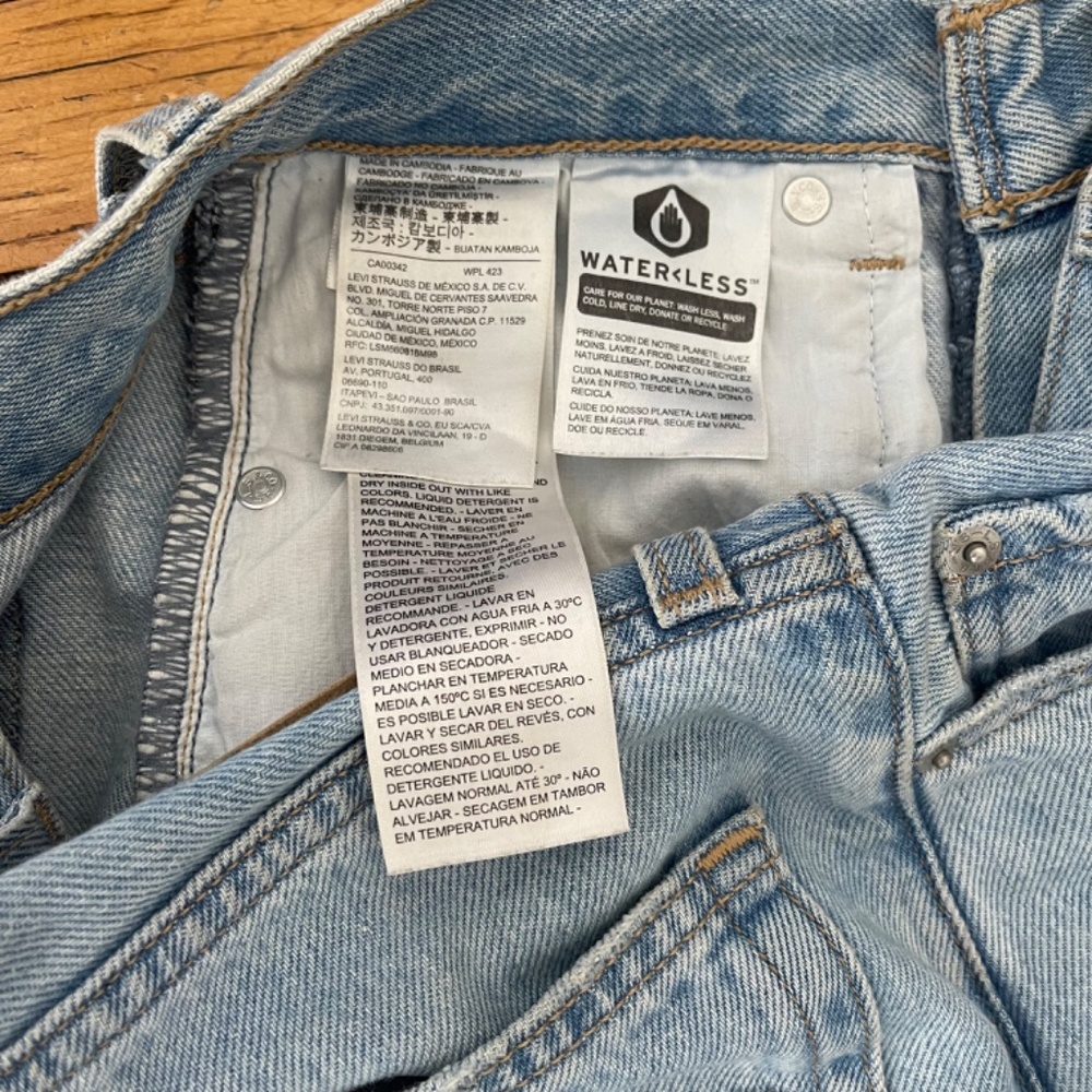 Levi’s Premium High Loose Jeans Med Wash Sz 25 - EUC - Picture 9 of 10